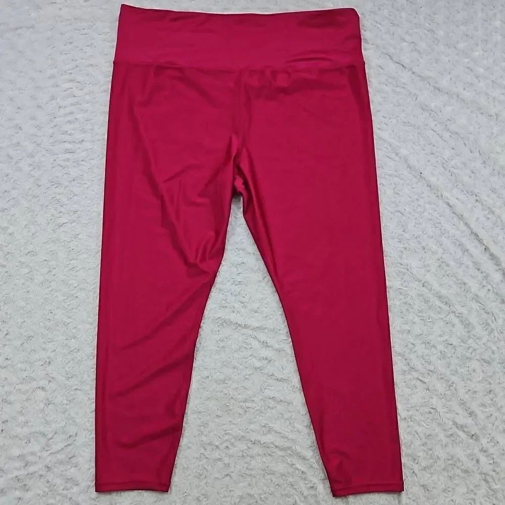 Athleta Elation Shine Tight Size 3X Red Wine New Without Tags workout gym yoga